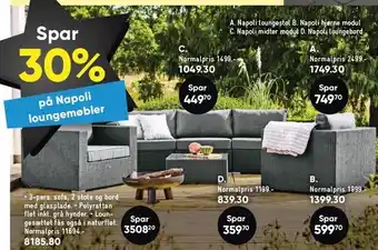 Bilka Napoli loungemøbler tilbud
