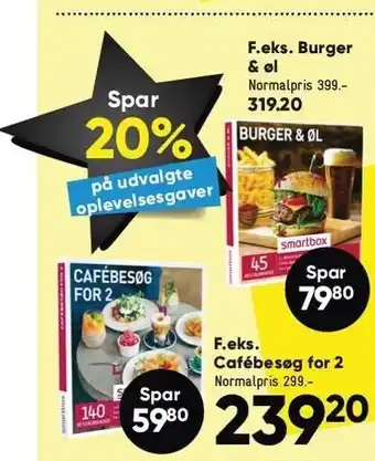 Bilka Udvalgte oplevelsesgaver tilbud