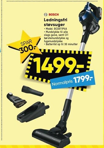 Bosch ledningsfri støvsuger