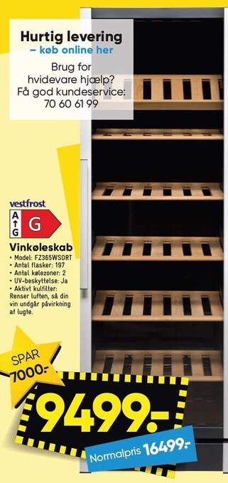 Bilka Vestfrost vinkøleskab tilbud