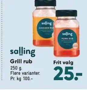 Bilka Salling grill rub tilbud