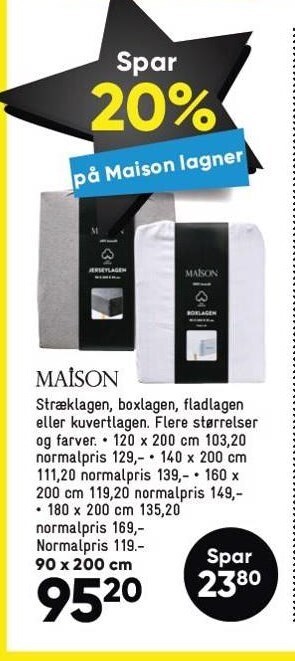 Bilka Maison lagner tilbud