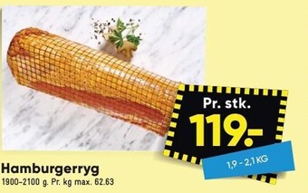 Bilka Hamburgerryg tilbud