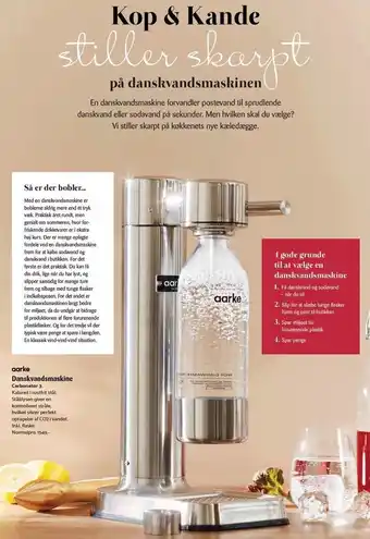 Kop & Kande Aarke danskvandsmaskine tilbud
