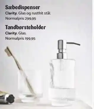 Kop & Kande Sæbedispenser el. tandbørsteholder tilbud