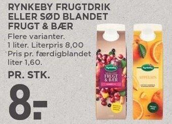 MENY Rynkeby frugtdrik eller sød blandet frugt & bær tilbud
