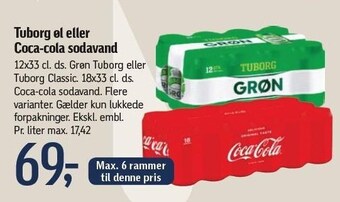 Føtex Tuborg øl eller coca-cola sodavand tilbud