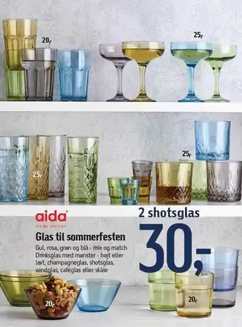 Aida glas til sommerfesten