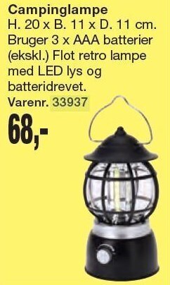 Harald Nyborg Campinglampe tilbud