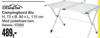 Camp out campingbord alu
