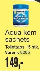 Harald Nyborg Aqua kem sachets tilbud