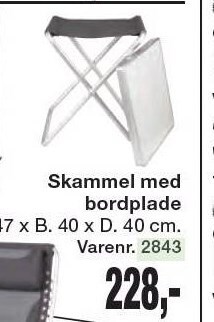 Harald Nyborg Skammel med bordplade tilbud
