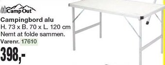 Camp out campingbord alu