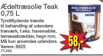 Harald Nyborg Ædeltræsolie teak tilbud