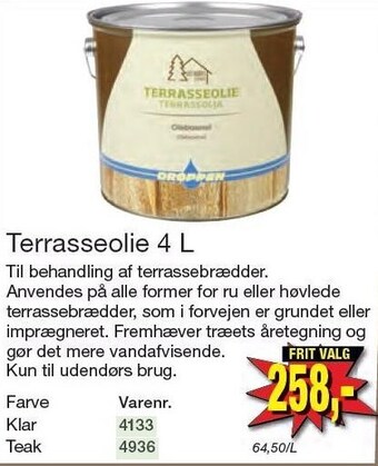 Harald Nyborg Terrasseolie 4 l tilbud
