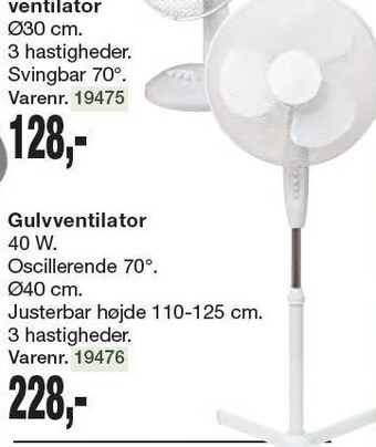 Harald Nyborg Gulvventilator tilbud