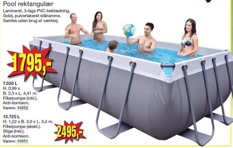 Harald Nyborg Pool rektangulær tilbud
