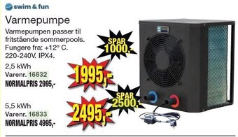 Harald Nyborg Swim & fun varmepumpe tilbud