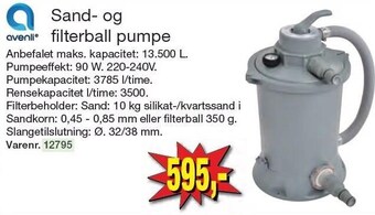 Harald Nyborg Avenli sand- og filterball pumpe tilbud