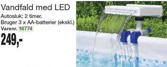 Vandfald med led