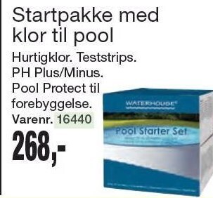 Harald Nyborg Startpakke med klor til pool tilbud