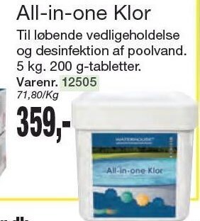All-in-one klor