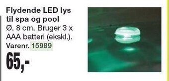 Flydende led lys til spa og pool