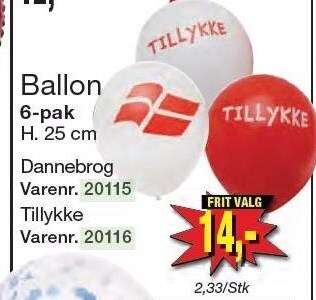 Harald Nyborg Ballon tilbud
