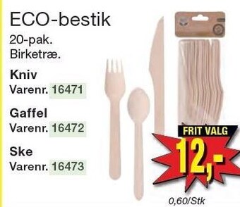 Harald Nyborg Eco-bestik tilbud