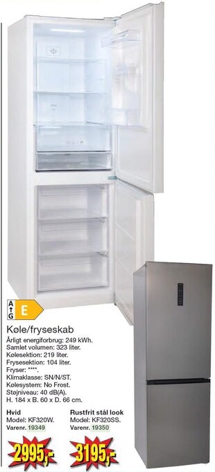 Harald Nyborg Køle/fryseskab tilbud