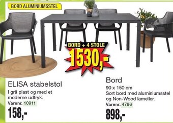 Harald Nyborg Elisa stabelstol eller bord tilbud