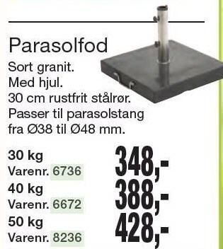Harald Nyborg Parasolfod tilbud