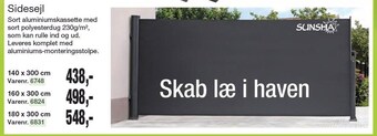 Harald Nyborg Sunsha sidesejl tilbud
