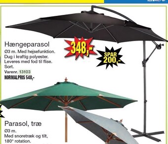 Harald Nyborg Hængeparasol tilbud