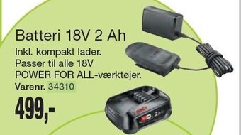 Batteri 18v 2 ah