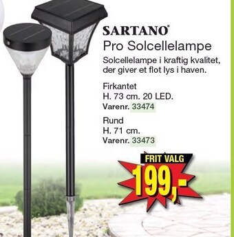 Harald Nyborg Sartano pro solcellelampe tilbud