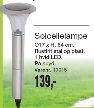 Solcellelampe