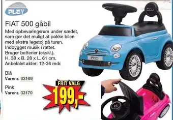 Harald Nyborg Nordic play fiat 500 gåbil tilbud