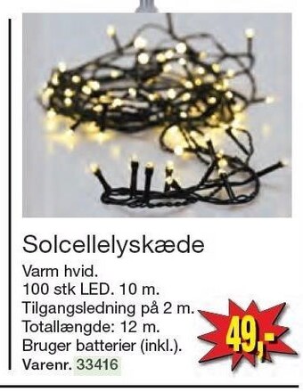 Harald Nyborg Solcellelyskæde tilbud