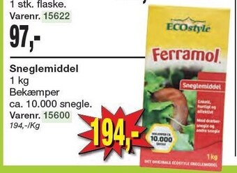 Harald Nyborg Ecostyle sneglemiddel tilbud