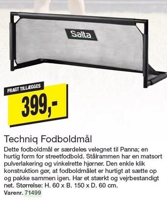 Harald Nyborg Techniq fodboldmål tilbud