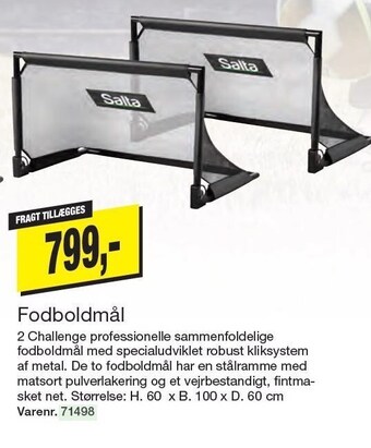Harald Nyborg Fodboldmål tilbud