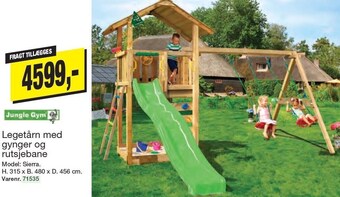 Harald Nyborg Jungle gym legetårn med gynger og rutsjebane tilbud