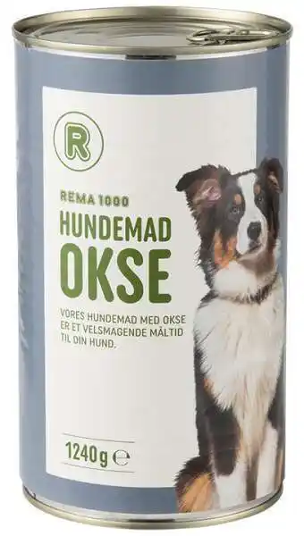 REMA 1000 Hundemad m/okse, 1240 g tilbud