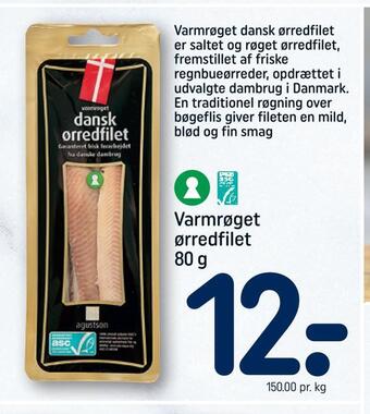 Varmrøget ørredfilet