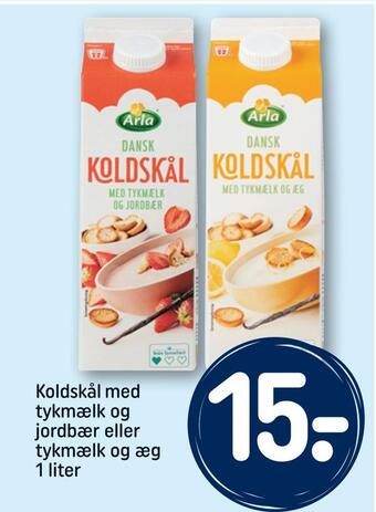 REMA 1000 Koldskål med tykmælk og jordbær eller tykmælk og æg tilbud