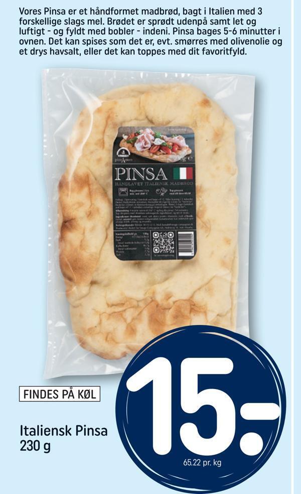 Italiensk pinsa tilbud hos Rema 1000