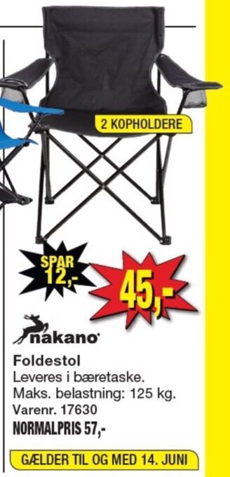 Harald Nyborg Nakano campingstol tilbud