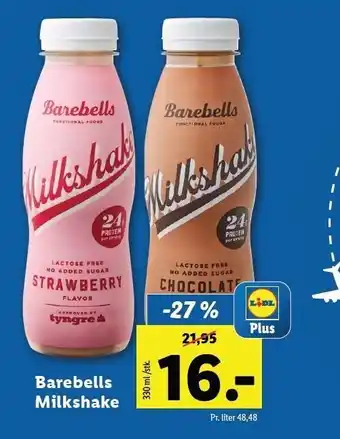 Barebells milkshake