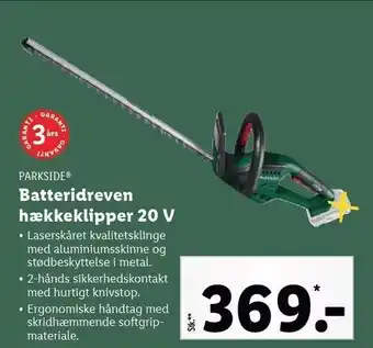 Lidl Batteridreven hækkeklipper tilbud